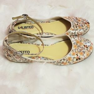 Kenneth Cole Unlisted Floral Flats - 7 1/2